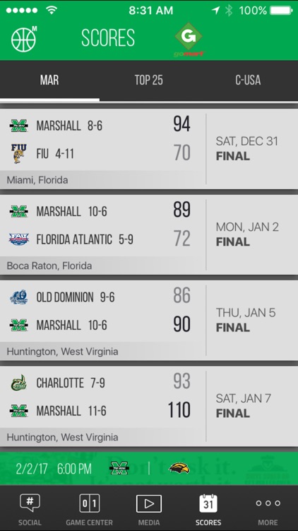 Marshall Thundering Herd Gameday