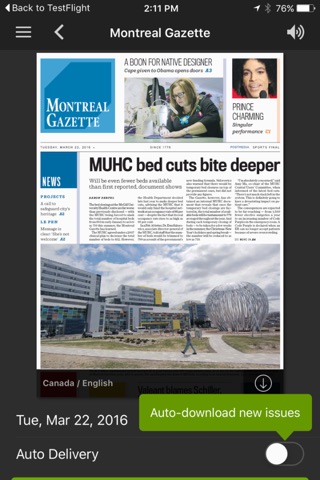 Montreal Gazette ePaper screenshot 2