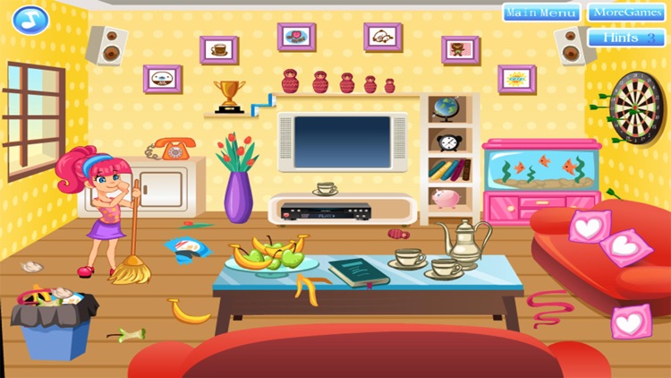 cleaning house  decorating  games  girl  for free by graux emilie