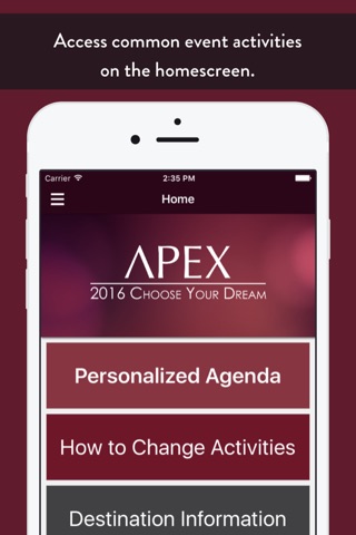 APEX – 2016 Choose Your Dream screenshot 2