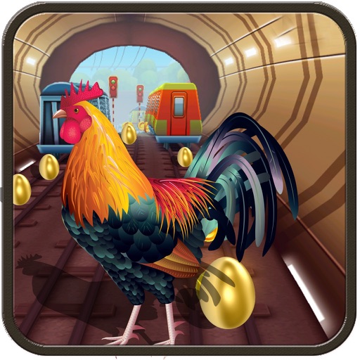 Subway Crazy Rooster: Arcade Endless Runner Icon