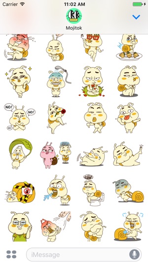 Negative Snail Yellow Stickers(圖3)-速報App