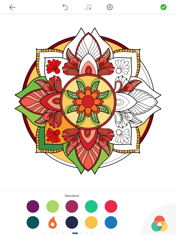 Magic Mandalas Coloring Book screenshot 2