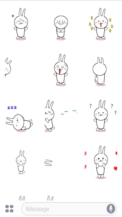 Rabbit Moving Sticker