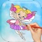 Fairies Coloring Games Free app is excellent creative activity for little girls and for everyone who loves fairy tales