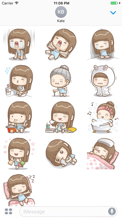 Animated AYA Cutie Stickers 2