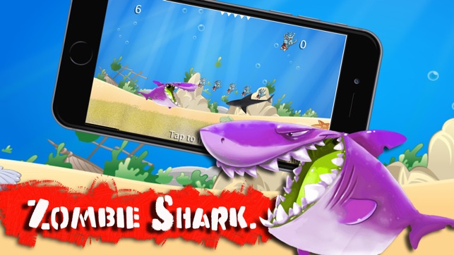 Zombie shark : hunting fish