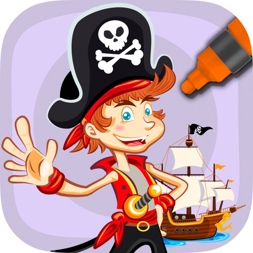 Paint and Color Pirates –coloring book