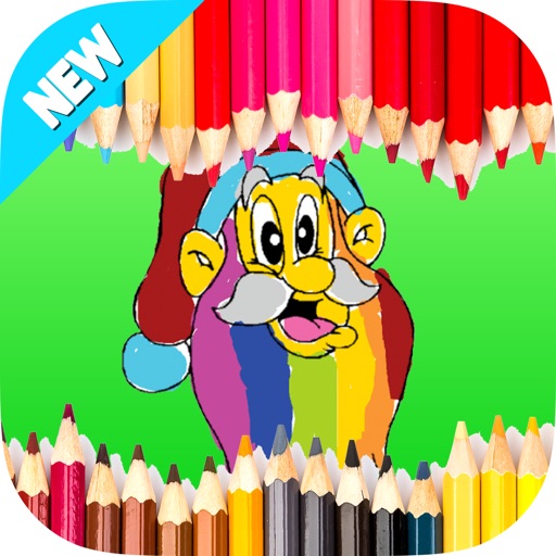 Kids Coloring Drawing - Christmas & New Year 2017 Icon