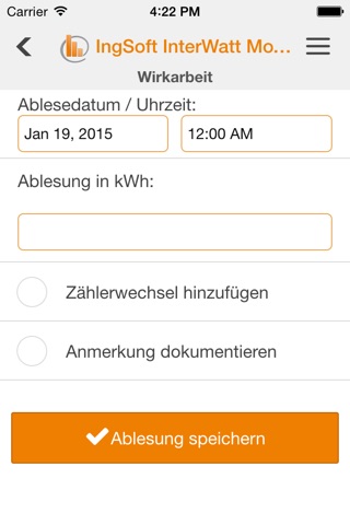 IngSoft InterWatt Mobile screenshot 4