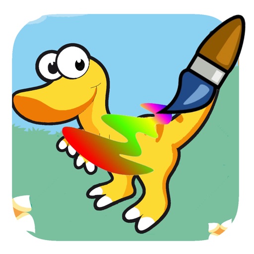 Pages Dinosaur For Coloring Games Education icon