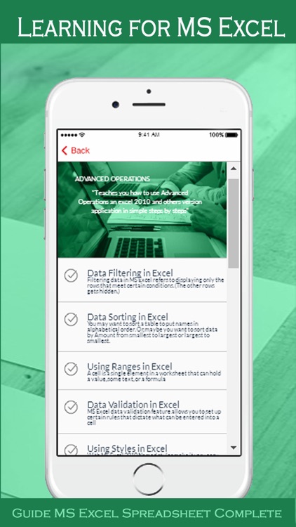 Learning for MS Excel Spreadsheet Complete screenshot-3