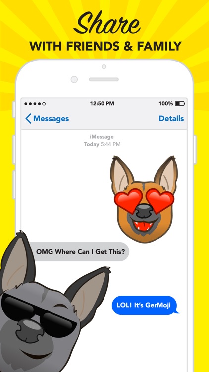 GerMoji - German Shepherd Emojis & Stickers! screenshot-3