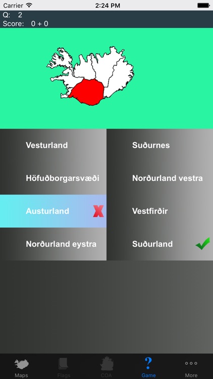 Iceland Region Maps and Capitals