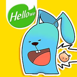 Hellowe Stickers: Blue Puppy