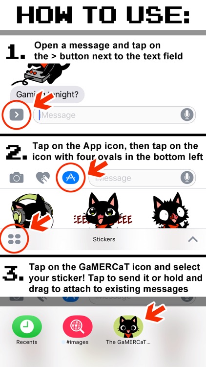 The GaMERCaT - Download Stickers from Sigstick