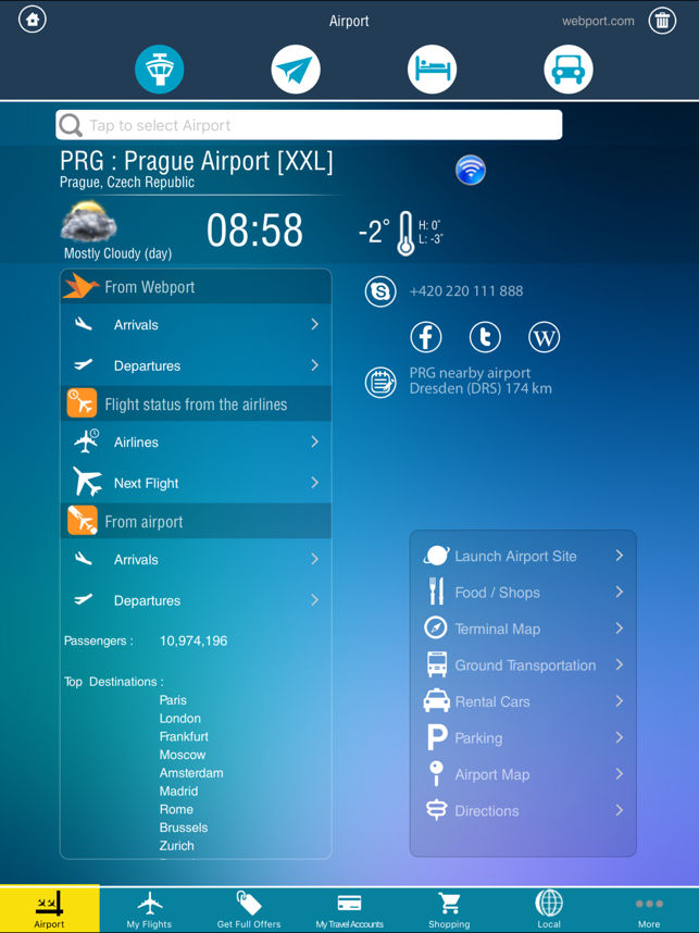 Prague Airport Pro (PRG) + Flight Tracke