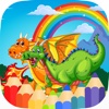 Dragon Games Coloring Paint Book