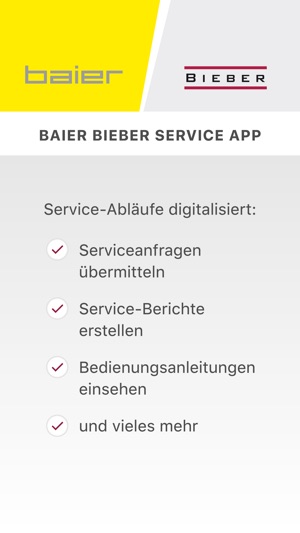 Baier Bieber Service App