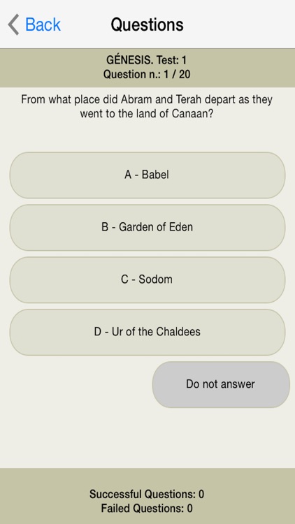 The bible quiz game