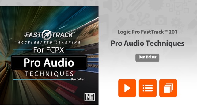 FastTrack™ for FCPX Pro Audio Techniques