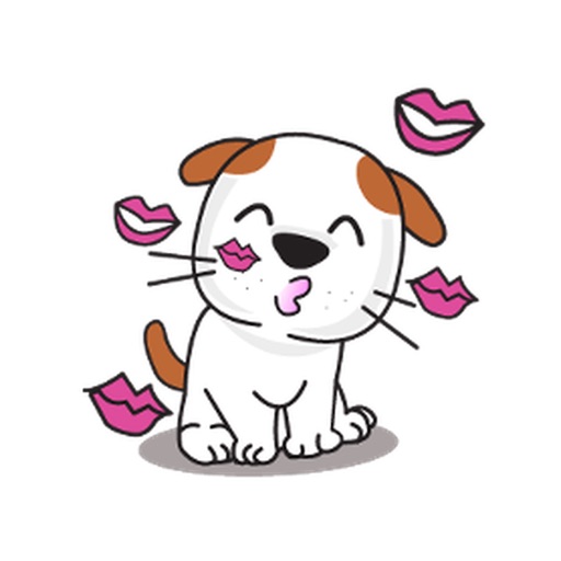 Animated Loyal And Cute Dog Stickers