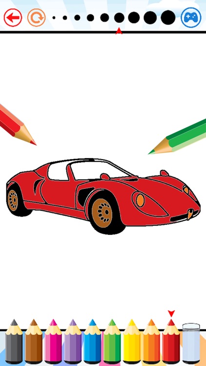 Super Car Coloring Book - Vehicle drawing for kids