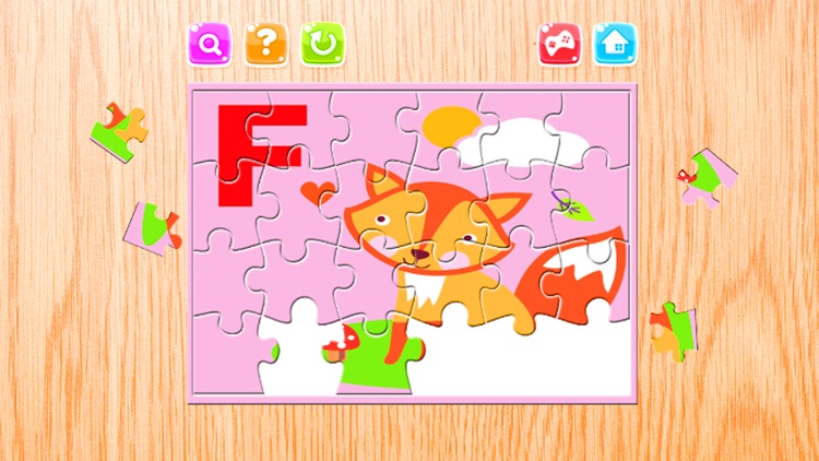 Alphabet  A-Z Animals Jigsaw Puzzles for kids