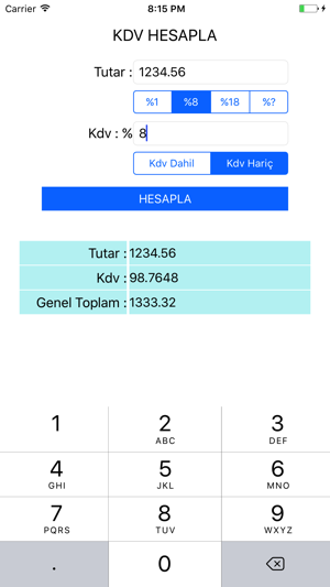 Kolay Kdv Hesapla(圖2)-速報App