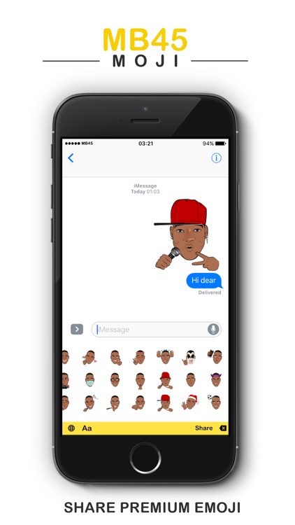 MB45Mojis - Keyboard Stickers