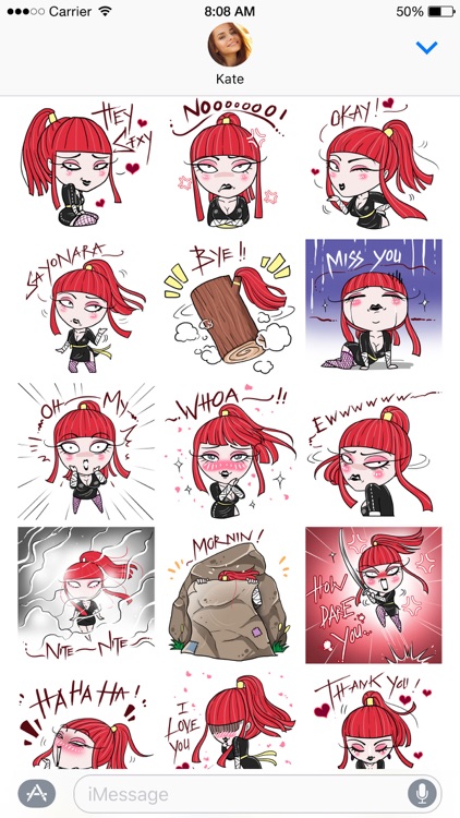 Aiko the Love Ninja stickers