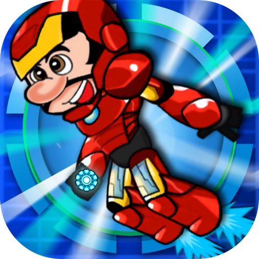Mr Iron Jet : fast runner man hero iOS App