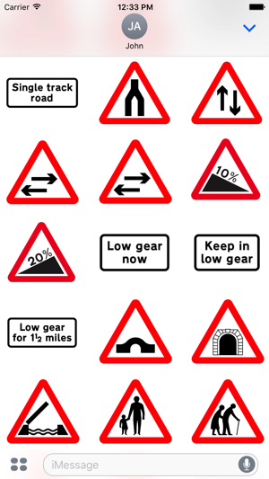 200 UK Highway & Traffic Signs Stickers(圖2)-速報App