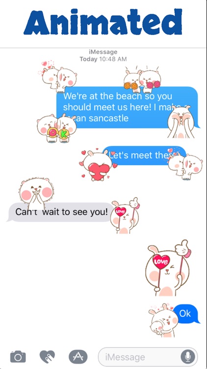 Bear and Rabbit Love Animated