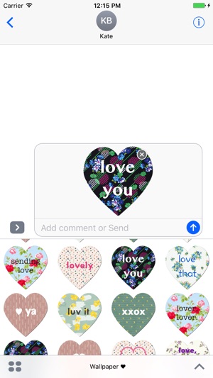 Wallpaper Hearts - love-ly messaging stickers(圖3)-速報App