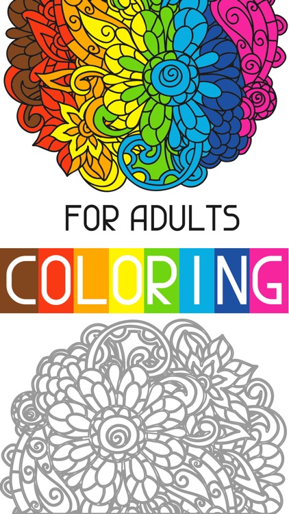 adult color anti stress therapy coloring book