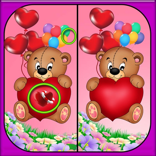 Valentine Spot the Difference icon