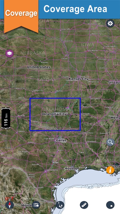 Oklahoma lake GPS offline nautical fishing charts