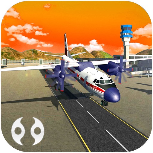 VR Airplane Flying Simulator Icon