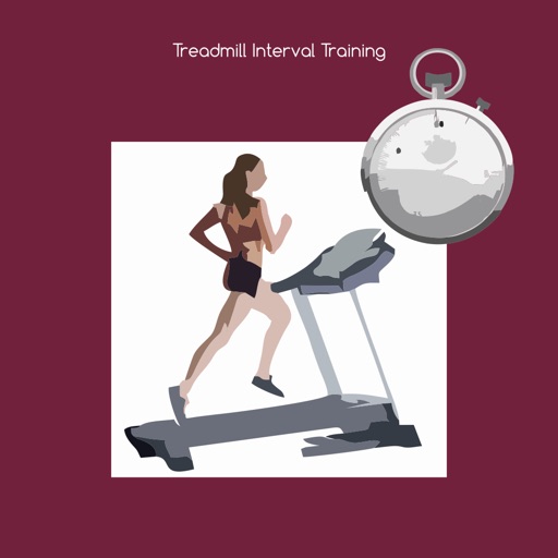 Treadmill interval training icon