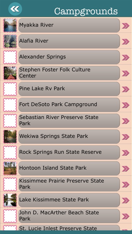 Florida State Campgrounds & Hiking Trails
