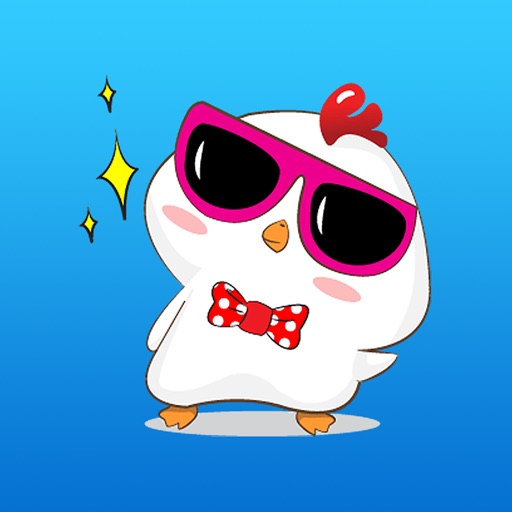 The Little White Cutie Chicken Stickers icon