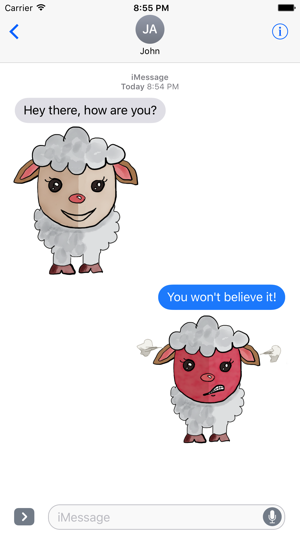 Funny Valentine's Day Lamb Stickers!