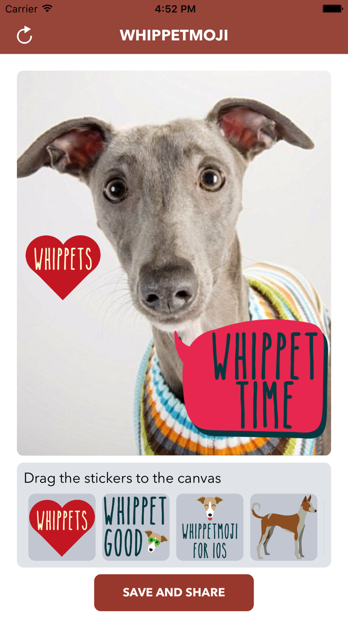 WhippetMoji - Whippet Stickers