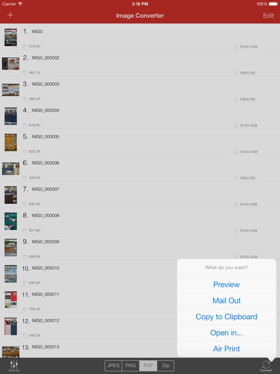 Image Converter for iPad