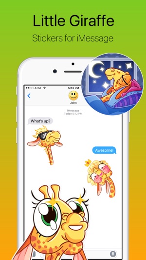 Funny Little Giraffe Stickers(圖1)-速報App