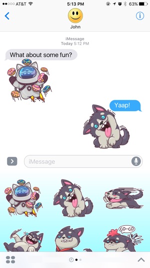 Fun Puppy Husky Stickers(圖2)-速報App