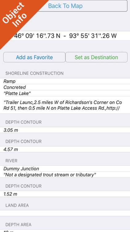 Minnesota lakes charts - GPS fishing map Navigator