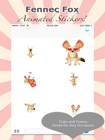 Fennec Fox Sticker Pack - Animated and Adorable screenshot 2