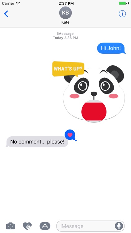 Panda Emoji Stickers for iMessage